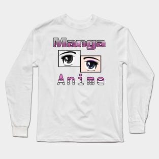 Manga Anime Eyes Long Sleeve T-Shirt